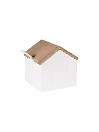 RAEDER | Zucker- / Salzdose 8x8x9cm HÜTTENZAUBER 2-tlg Weiss | 